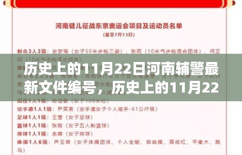 河南辅警最新文件编号背后的故事与揭秘，历史上的11月22日回顾