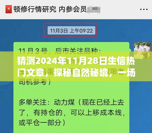 猜测2024年11月28日生信热门文章，探秘自然秘境，一场心灵之旅的猜想与期待——2024年11月28日生信热门文章猜想之旅