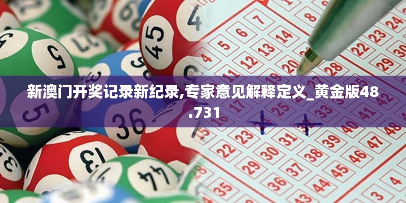 新澳门开奖记录新纪录,专家意见解释定义_黄金版48.731