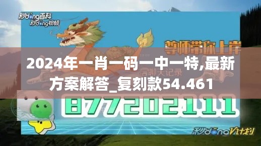 2024年一肖一码一中一特,最新方案解答_复刻款54.461