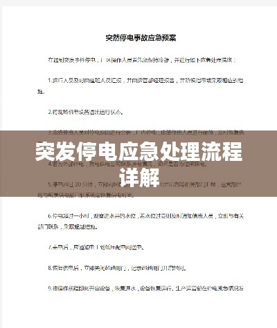 突发停电应急处理流程详解