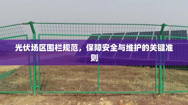 光伏场区围栏规范，保障安全与维护的关键准则